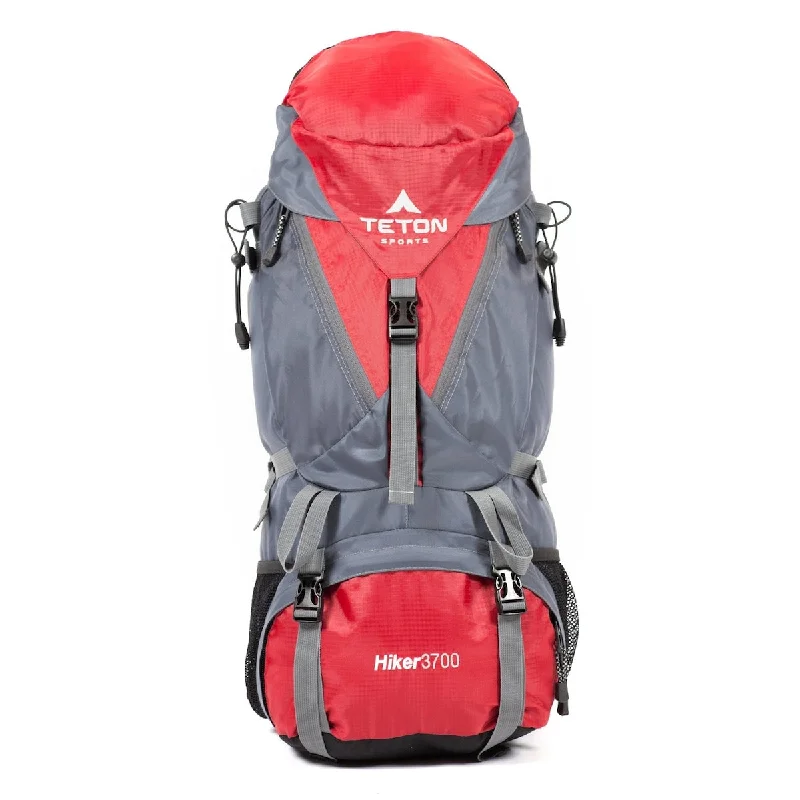Travel garment hangers that are foldable for easy packingHiker 3700 Ultralight Internal Frame High-Performance Backpack for Hiking, Camping, Travel, and Outdoor Activities; 60L, Red