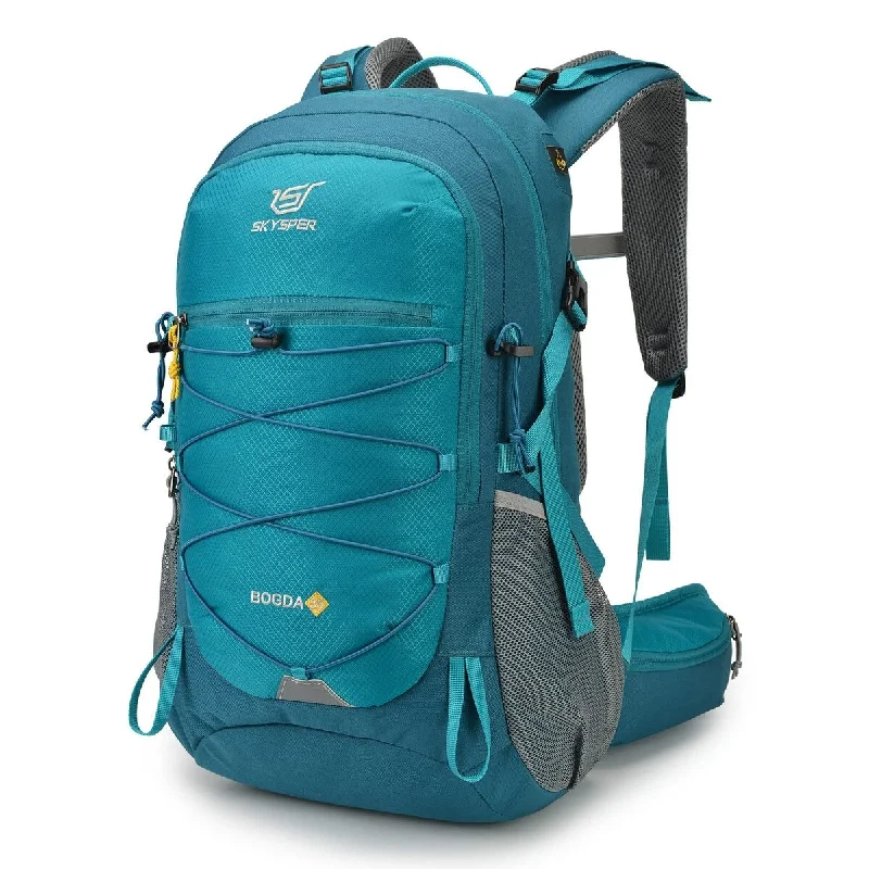 Waterproof luggage covers for protection against rain on outdoor tripsHiking Backpack for Men Women, 35L Travel Backpack Waterproof Camping Backpack Outdoor Lightweight Daypack(Teal)