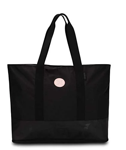 Portable shoe bags to keep footwear separate in suitcasesHurley W Solid Beach Tote, Light Carbon