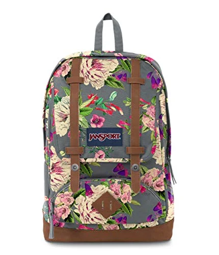 Travel document holders with multiple slots for passports and ticketsJanSport Cortlandt, Grey Bouquet, One Size