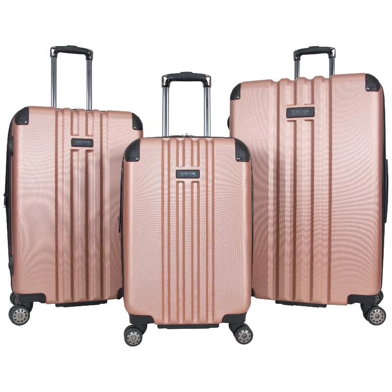Suitcase wheels replacement kits for smooth rolling after long - term useKenneth Cole Reaction Reverb Hardside 8-Wheel 3-Piece 20" Carry-on, 25", 29" Luggage Set, Rose Gold,