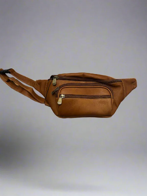 Anti - theft RFID blocking travel wallet for safe money and card storageDaytrekr Leather Waist Pack