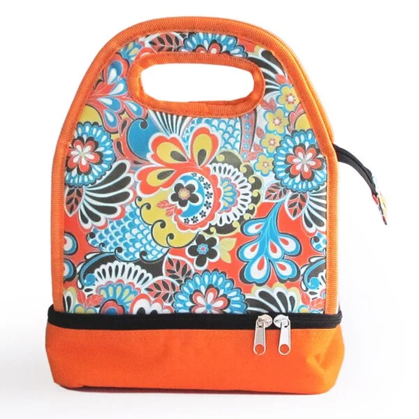 Magnetic luggage labels that can be easily changed or removedLucky Jade Paisley Lunch Bag