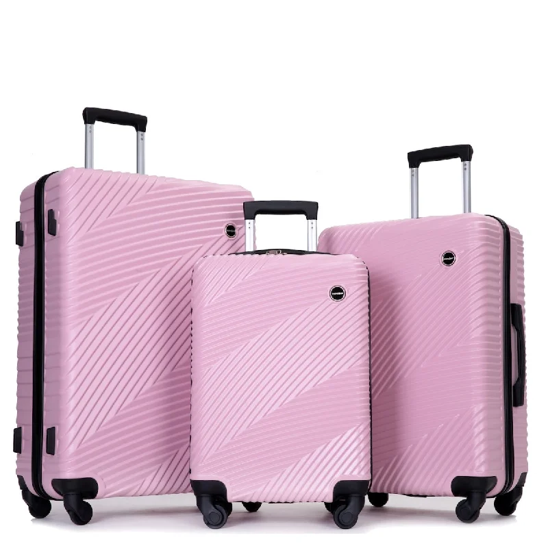 Lightweight luggage tags with personalized names and contact info for easy identificationLuggage Suitcase 3 Piece Set expandable, ABS+PC Spinner suitcase with TSA Lock Lightweight luggage tags with personalized names and contact info for easy identificationLuggage Suitcase 3 Piece Set expandable, ABS+PC Spinner suitcase with TSA Lock