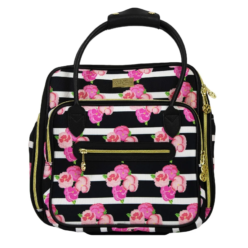 Luggage trolley organizers to hold small items like keys and phonesMacbeth Collection Women's Petunia 16in Soft Sided Luggage, Magenta