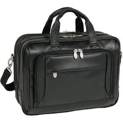 Suitcase wheels replacement kits for smooth rolling after long - term useMcKlein I Series 4457 West Loop Expandable Double Compartment Briefcase Full Grain Cashmere Napa Leather