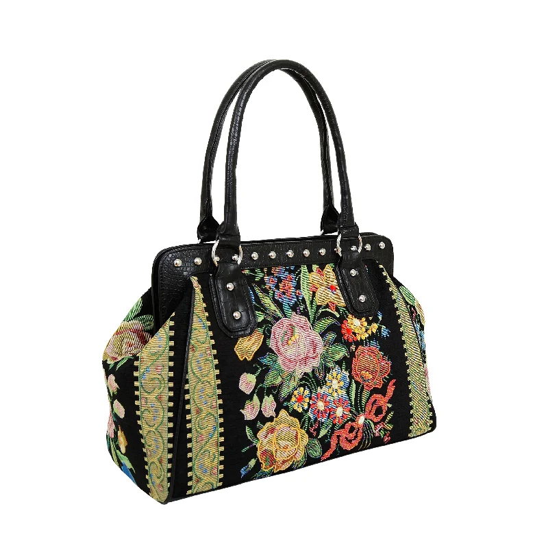 Travel garment hangers that are foldable for easy packingMellow World Flower Shop Tapestry Hand-Beaded Black Weekender Tote Travel garment hangers that are foldable for easy packingMellow World Flower Shop Tapestry Hand-Beaded Black Weekender Tote
