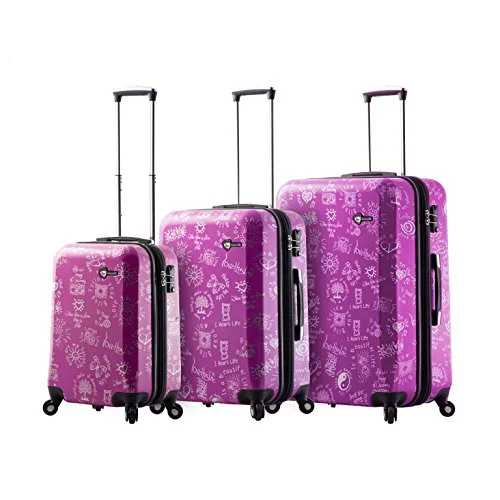Waterproof luggage covers for protection against rain on outdoor tripsMia Toro M1089-03Pc-Pur Love This Life-Medallions Hardside Spinner Luggage 3Pc Set, Purple Waterproof luggage covers for protection against rain on outdoor tripsMia Toro M1089-03Pc-Pur Love This Life-Medallions Hardside Spinner Luggage 3Pc Set, Purple
