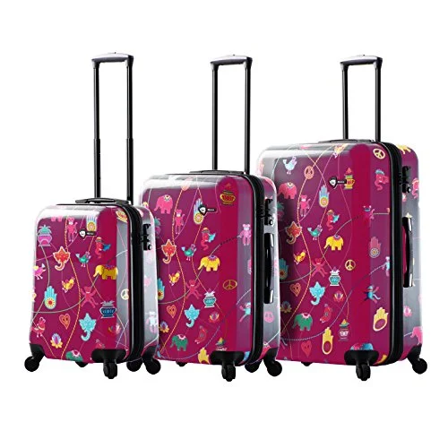 Luggage straps with buckle closures to secure overstuffed bagsMia Toro M1306-03Pc-Pnk Italy Mistico Hardside Spinner Luggage 3Pc Set, Pink Luggage straps with buckle closures to secure overstuffed bagsMia Toro M1306-03Pc-Pnk Italy Mistico Hardside Spinner Luggage 3Pc Set, Pink