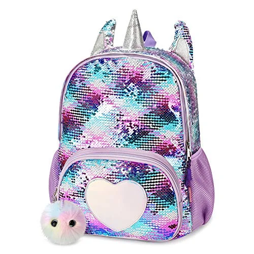 Travel backpack rain covers made of durable nylon materialmibasies Kids Sequin Unicorn Backpack for Girls Sequin School Bag(Purple Sequin) Travel backpack rain covers made of durable nylon materialmibasies Kids Sequin Unicorn Backpack for Girls Sequin School Bag(Purple Sequin)
