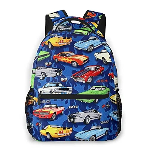 Hanging toiletry bags with multiple compartments for bathroom essentialsWomen's Travel - Friendly Backpack Rain Covers in Transparent MaterialMulti leisure backpack,Auto Sports Muscle Cars Pattern, travel sports School bag for adult youth College Students