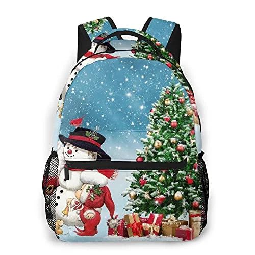 Magnetic luggage labels that can be easily changed or removedTravel - Size Toiletry Bottles with Leak - Proof Caps in ClearMulti leisure backpack,Christmas Snowman Santa Claus Winter Xmas Tre, travel sports School bag for adult youth College Students Magnetic luggage labels that can be easily changed or removedTravel - Size Toiletry Bottles with Leak - Proof Caps in ClearMulti leisure backpack,Christmas Snowman Santa Claus Winter Xmas Tre, travel sports School bag for adult youth College Students