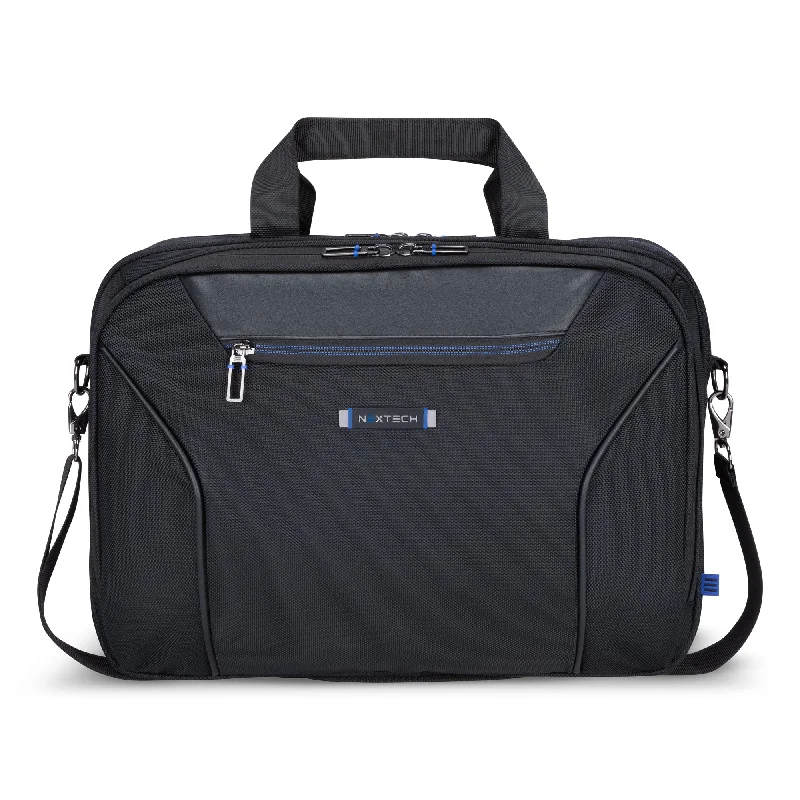 Leather luggage handles for a comfortable and stylish gripNextech Business Briefcase