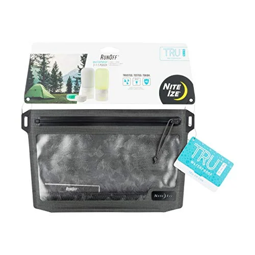 Luggage straps with buckle closures to secure overstuffed bagsNite Ize Runoff Waterproof Wallet, Black, 3-1-1 Pouch (RO311-09-R3)