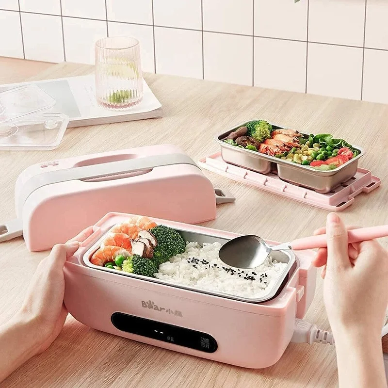 Magnetic luggage labels that can be easily changed or removedPlug-in Self Heated Lunch Box with Keep Warm Function - Light Pink