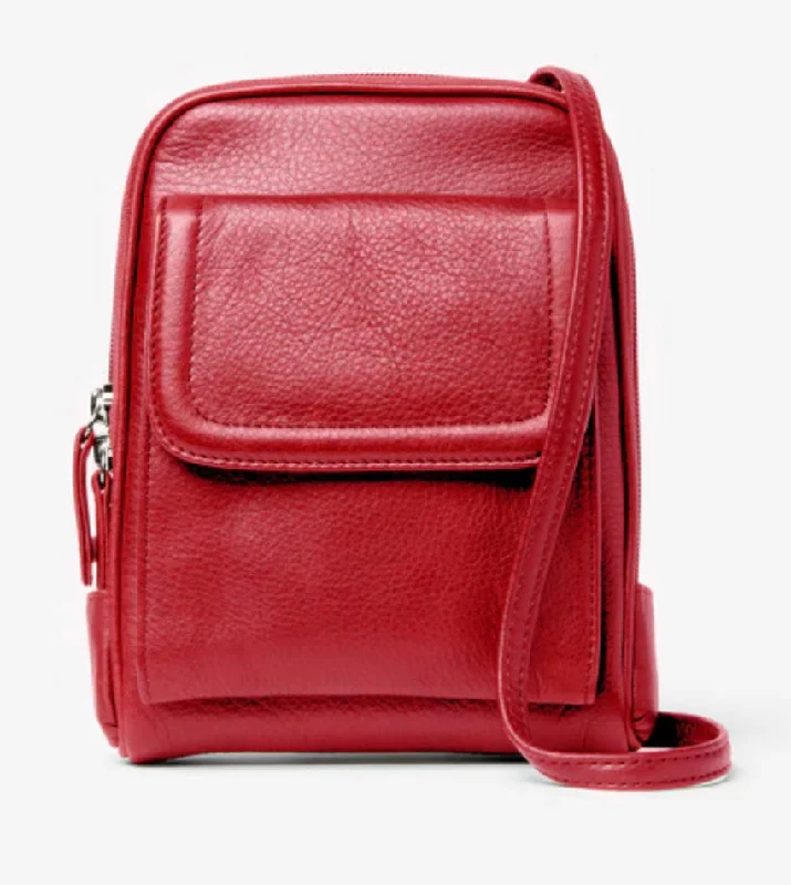 Travel document holders with multiple slots for passports and ticketsOsgoode Marley Leather RFID Mini Organizer Handbag/Purse- 4601