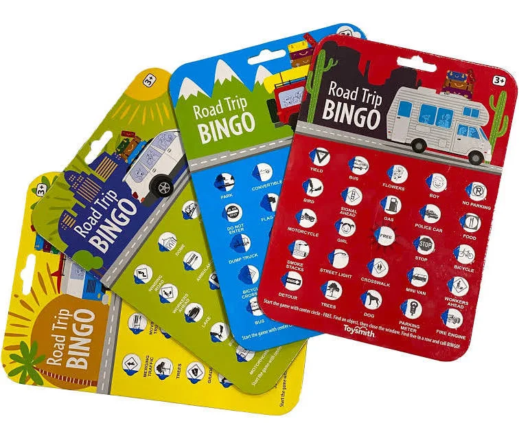 Portable shoe bags to keep footwear separate in suitcasesOn Sale - Road Trip Bingo for Kids