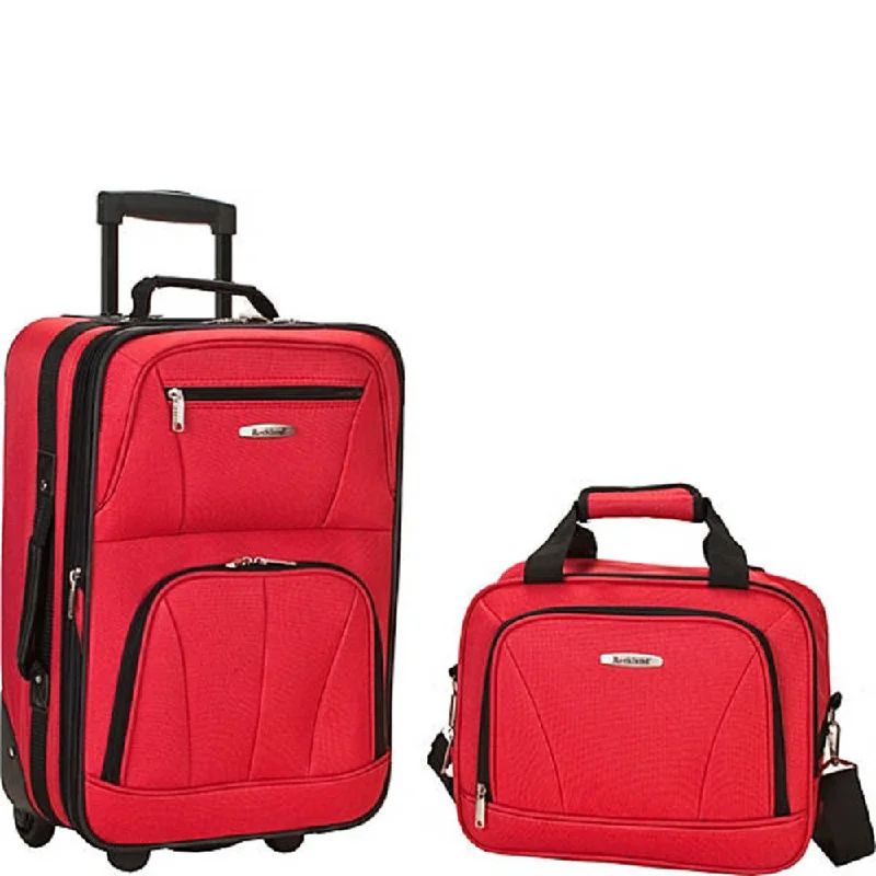 Anti - theft RFID blocking travel wallet for safe money and card storageRockland 2 Piece Luggage Set Red Anti - theft RFID blocking travel wallet for safe money and card storageRockland 2 Piece Luggage Set Red