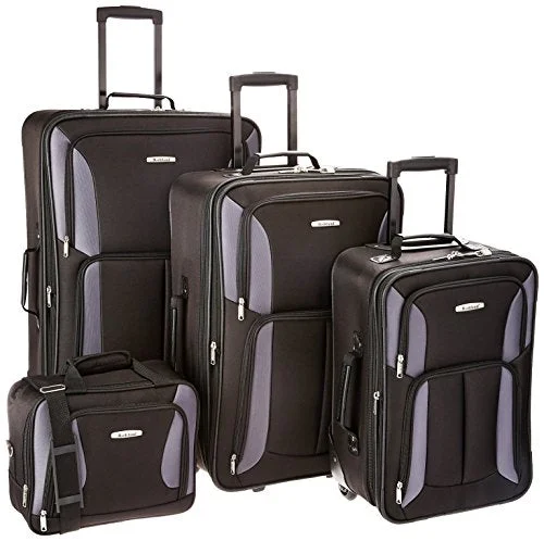 Earplugs and eye masks set for a good sleep during long - haul flightsRockland Luggage 4 Piece Set, Black/Gray, One Size Earplugs and eye masks set for a good sleep during long - haul flightsRockland Luggage 4 Piece Set, Black/Gray, One Size