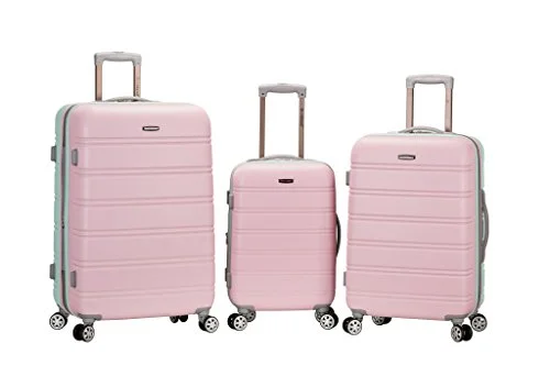 Neck pillows with memory foam for comfortable in - flight or car ridesRockland Luggage Melbourne 3 Piece Set, Mint