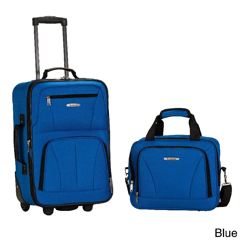 Waterproof luggage covers for protection against rain on outdoor tripsRockland New Generation 2-Piece Lightweight Carry-On Softsided Luggage Set Blue