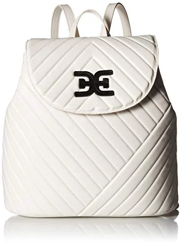Travel garment hangers that are foldable for easy packingSam Edelman Martha Flap Backpack, White