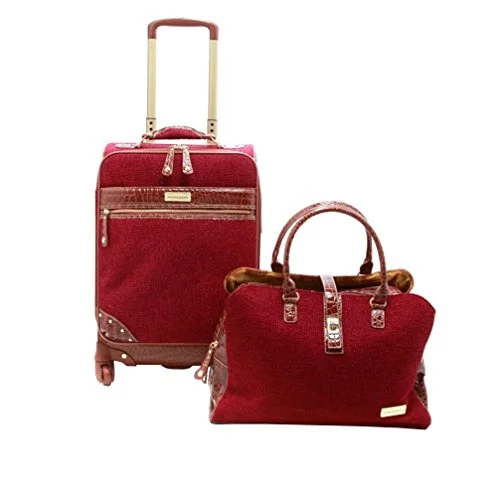 Portable shoe bags to keep footwear separate in suitcasesSamantha Brown Tweed 2-Piece 21" Spinner And Shoulder Bag Luggage Set - Burgundy Portable shoe bags to keep footwear separate in suitcasesSamantha Brown Tweed 2-Piece 21" Spinner And Shoulder Bag Luggage Set - Burgundy