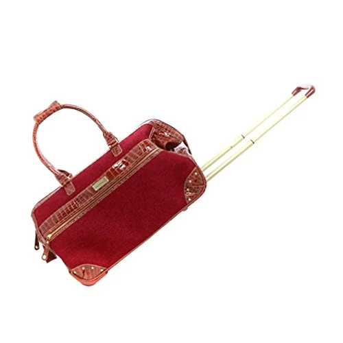 Compression packing bags to save space in travel backpacksSamantha Brown Tweed Tweed Wheeled Weekender Luggage Set - Burgundy