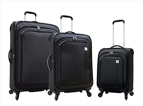 Anti - theft RFID blocking travel wallet for safe money and card storageSamboro L6183Pcsetblack Feather Lite Lightweight Luggage Spinners, 3 Piece Set, Black Anti - theft RFID blocking travel wallet for safe money and card storageSamboro L6183Pcsetblack Feather Lite Lightweight Luggage Spinners, 3 Piece Set, Black