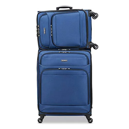 Luggage trolley organizers to hold small items like keys and phonesSamsonite Stackit Plus 2Pc Set Marine Blue