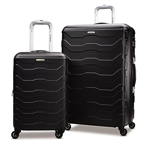 Magnetic luggage labels that can be easily changed or removedSamsonite Tread Lite Lightweight Hardside Set (20"/28"), Only At Amazon, Black