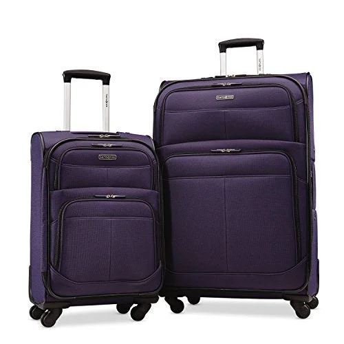 Expandable packing cubes sets in various sizes for organized suitcase packingSamsonite Upspin Lightweight Softside Set (21"/29"), Only At Amazon, Space Blue