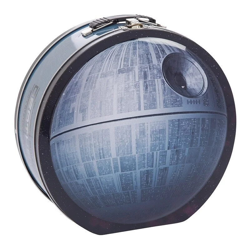 Portable shoe bags to keep footwear separate in suitcasesStar Wars Death Star Shaped Tin Tote - Silver