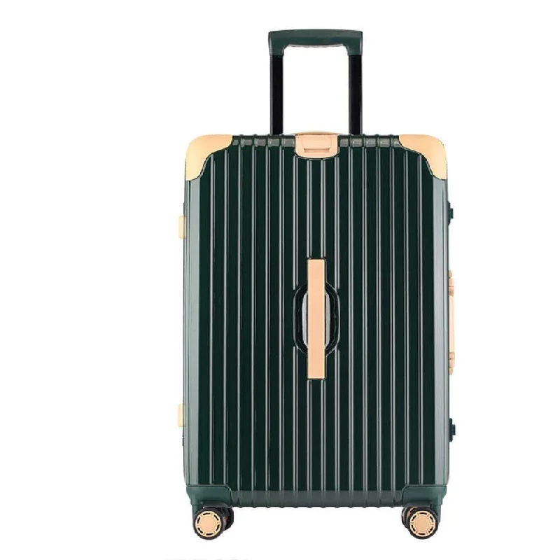 Luggage scales with digital display for accurate weight measurement at homeSuitcase, Aluminum Frame Trolley Case, Universal Wheel Luggage Code Suitcase High-Grade Aluminum Frame, Dark green, 26 inche