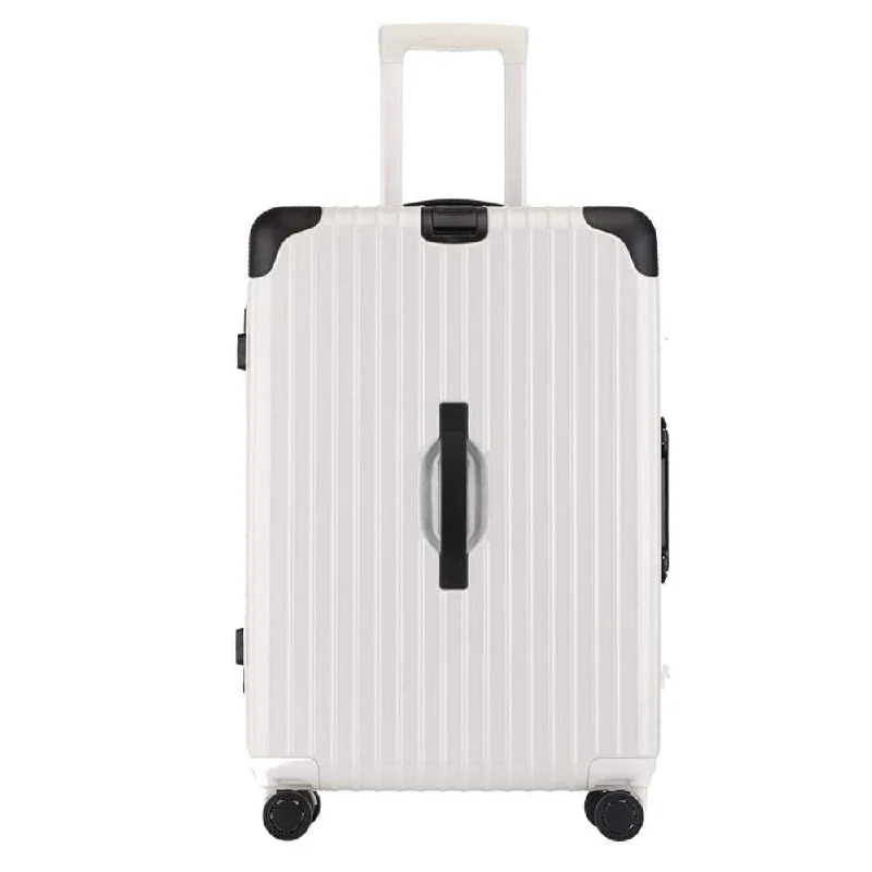 Suitcase wheels replacement kits for smooth rolling after long - term useSuitcase, Aluminum Frame Trolley Case, Universal Wheel Luggage Code Suitcase High-Grade Aluminum Frame, White, 26 inch