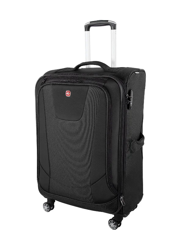 Waterproof luggage covers for protection against rain on outdoor tripsSwiss Gear Neo Lite 3 25 Inch Poly Expandable Spinner Luggage