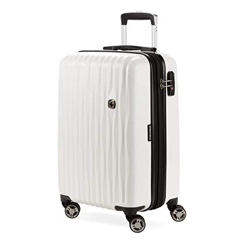 Portable shoe bags to keep footwear separate in suitcasesLeather - Trimmed Travel Laptop Sleeves in Burgundy for ProtectionSwissGear 7272 Energie Hardside Expandable Luggage with Spinner Wheels, White, Carry-On 19-Inch