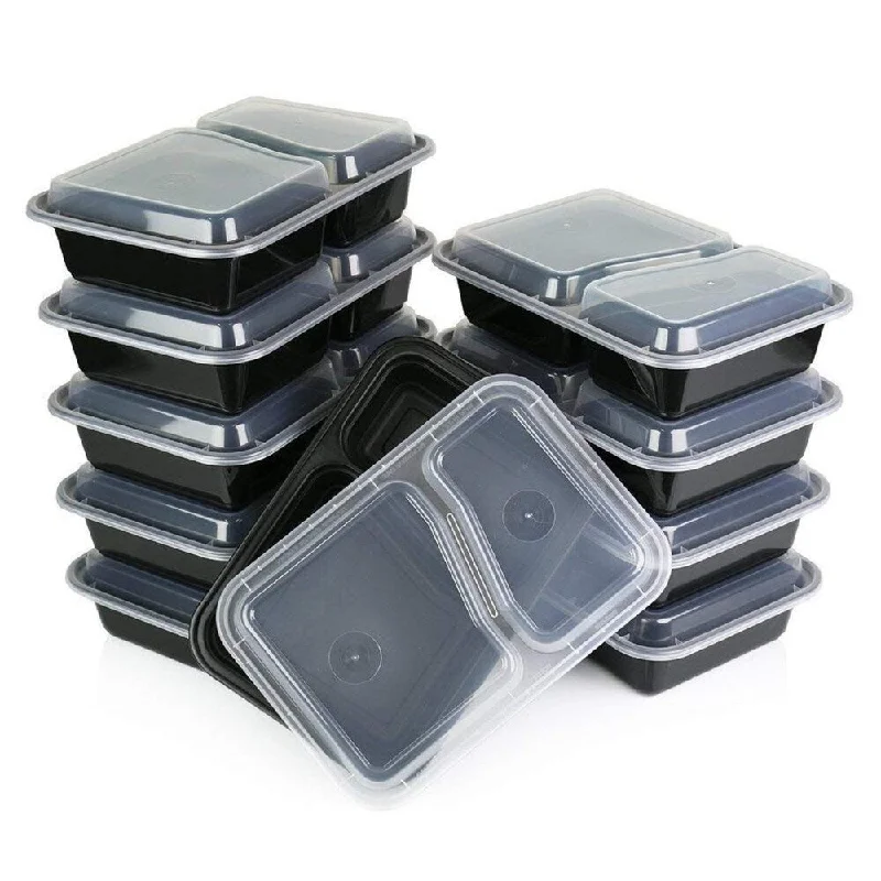 Magnetic luggage labels that can be easily changed or removedTable To Go 240-Pack Bento Lunch Boxes with Lids (2 Compartment/ 32 oz) , Freezer Safe Meal Prep Containers , (Black) - Black