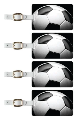 Portable shoe bags to keep footwear separate in suitcasesTag Crazy Soccer Premium Luggage Tags Set Of Four, Green, One Size Portable shoe bags to keep footwear separate in suitcasesTag Crazy Soccer Premium Luggage Tags Set Of Four, Green, One Size