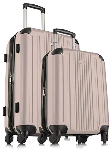 Earplugs and eye masks set for a good sleep during long - haul flightsTravelcross Milano Luggage Expandable Lightweight Spinner Set - Champagne, 2 Piece (20''/ 28'')