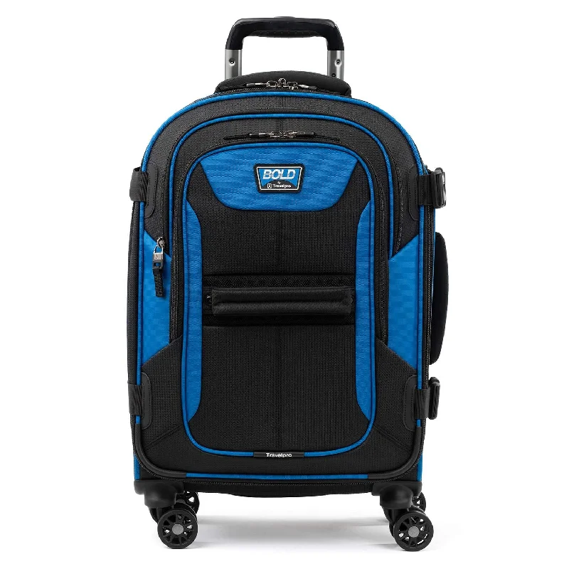 Suitcase wheels replacement kits for smooth rolling after long - term useTravelpro Bold 21" Carry-on, Expandable Spinner Luggage With Easy-access Tablet Sleeve, Blue/Black