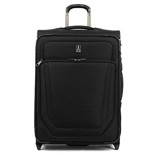 Neck pillows with memory foam for comfortable in - flight or car ridesCompression Packing Cubes in Black and White for Saving Luggage SpaceTravelpro Crew Versapack-Softside Expandable Upright Luggage, Jet Black, Checked-Medium 26-Inch