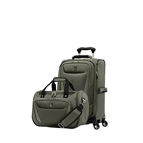 Magnetic luggage labels that can be easily changed or removedTravelpro Luggage Maxlite 5 | 2-Piece Set | Soft Tote And 21-Inch Spinner (Slate Green)