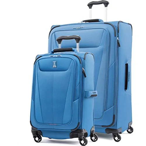 Expandable packing cubes sets in various sizes for organized suitcase packingTravelpro Maxlite Set 5 Of 21 |29 Expandable Spinners (Azure Blue)
