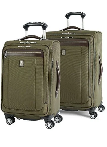 Travel document holders with multiple slots for passports and ticketsTravelpro Platinum Magna 2 2-Piece Express Spinner Suiter Luggage Set: 25" And 21" (Olive)