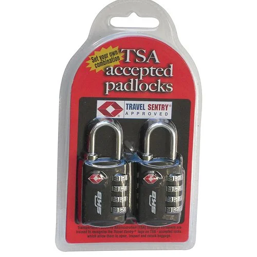 Travel document holders with multiple slots for passports and ticketsTSA Acceped Padlocks Allow You to Set Your Own Combination and are Easily Recogn