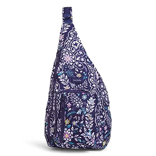Waterproof luggage covers for protection against rain on outdoor tripsVera Bradley Recycled Lighten Up Reactive Sling Backpack, Belle Paisley