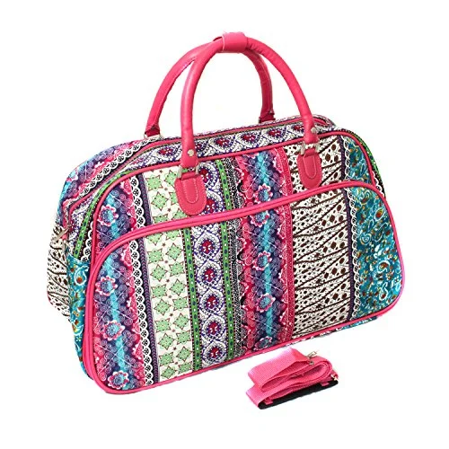 Travel garment hangers that are foldable for easy packingWorld Traveler 21-Inch Carry-On Shoulder Tote Duffel Bag, Bohemian, One Size