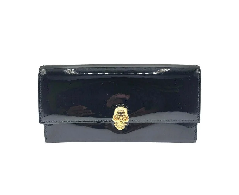 Money clips for women with sleek designsAlexander McQueen Women's Patent Leather Continental Wallet Money clips for women with sleek designsAlexander McQueen Women's Patent Leather Continental Wallet