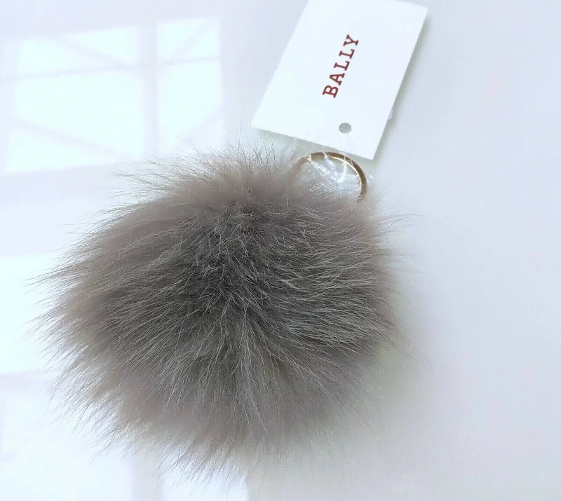 Custom money clips for corporate giftsBally Fury Women's 6225143 Snuf Gray Fox Fur Key Holder Custom money clips for corporate giftsBally Fury Women's 6225143 Snuf Gray Fox Fur Key Holder
